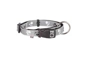 Psy - Trixie Silver Reflect collar L–XL: 40–65 cm/25 mm black/silver grey - TX12224