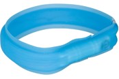 Psy - Trixie Flash Light Band USB Adjustable LED Safety Collar Blue Size: M-L 50cm/30mm - TX12671