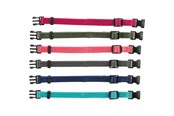 Psy - Trixie Junior Set of puppy collars M–L: 22–35 cm/10 mm 6 pcs. fuchsia graphite indigo forest coral ocean - TX15556