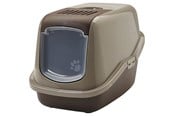 Koty - Savic Nestor Cat Toilet Home warm gray-chocolate brown 56x39cm - K0227B