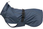 Psy - Trixie BE NORDIC Husum Płaszcz przeciwdeszczowy dla psa Ciemnoniebieski Rozmiar S: Obwód brzucha 34-53cm Długość grzbietu: 35cm - 680212