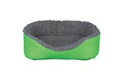 Gryzonie - Trixie Cuddly bed dwarf rabbits 35 × 28 cm turquoise/grey - TX62703