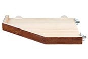Gryzonie - Trixie Corner Shelter Platform Bark Wood 17x17cm - TX62165