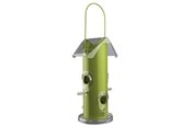 Klatki, domki i akcesoria dla ptaków - Trixie Bird feeder metal/plastic 800 ml/25 cm green - TX55633