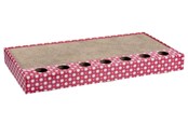 Koty - Trixie Scratching cardboard with balls catnip 48 × 5 × 25 cm pink - TX48005