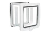 Koty - Trixie 4-Way cat flap XXL with tunnel 24 × 28 cm white - TX44241