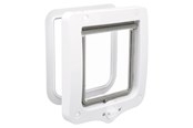 Koty - Trixie 2-Way Flap Door Cat and Small Dog White 20x22cm - TX44201