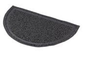 Koty - Trixie Cat litter tray mat semi-circular PVC 41 × 25 cm anthracite - TX40385