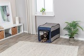 Psy - Trixie Klatka dla psa Twister składana z poliestru pop-up podróżna mała-średnia 50x52x76cm - TX39693