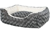 Psy - Trixie Kaline bed square 50 × 40 cm grey/cream - TX38961
