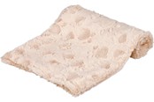 Psy - Trixie Cosy blanket structured soft plush 150 × 100 cm beige - TX37165