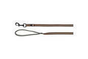 Psy - Trixie Fusion tracking leash rubberised M–XL: 15 m/17 mm graphite/papaya - TX207553