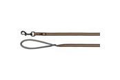 Psy - Trixie Fusion tracking leash rubberised M–XL: 3 m/17 mm graphite/papaya - TX207550