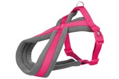 Psy - Trixie Premium touring harness XS–S: 30–55 cm/15 mm fuchsia - TX203611