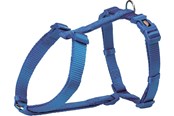 Psy - Trixie Premium H-harness S–M: 42–60 cm/15 mm royal blue - TX203302