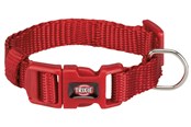 Psy - Trixie Premium Collar Red XXS–XS 15-25cm/10mm - TX202103