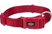 Psy - Trixie Premium Collar Red L–XL 40-65cm/25mm - TX201703