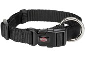 Psy - Trixie Premium collar L–XL: 40–65 cm/25 mm black - TX201701