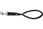Psy - Trixie Premium short lead M–XL: 37 cm/25 mm black - TX201201