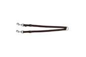 Psy - Trixie Premium dual leash coupler XS–M: 40–70 cm/15 mm black - TX201101