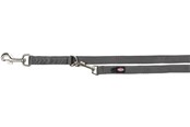 Psy - Trixie Premium adjustable lead M–L: 2.00 m/20 mm graphite - TX200516