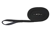 Psy - Trixie Tracking lead cotton M–L: 15 m/20 mm black - TX19921