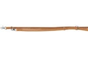 Psy - Trixie Rustic fatleather adjustable leash Heartbeat M–L: 2.00 m/20 mm brown - TX19012