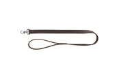 Psy - Trixie Rustic fatleather leash M–L: 1.00 m/20 mm dark brown - TX19000