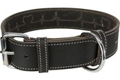 Psy - Trixie Rustic fatleather lead Heartbeat M: 38–47 cm/40 mm black - TX18985