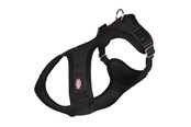 Psy - Trixie Comfort Soft touring harness S–M: 35–60 cm/20 mm black - TX16281
