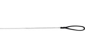 Psy - Trixie Chain lead with nylon hand loop M–L: 1.00 m/3.0 mm black - TX14021