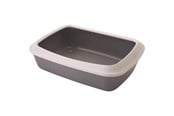 Koty - Savic Iriz Cat Litter Tray with Rim 50cm Cool Grey - K0264K