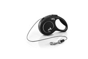 Psy - Flexi New CLASSIC XS Cord Leash 3m 8kg Black - H7840S