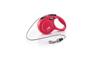 Psy - Flexi New CLASSIC XS Cord Leash 3m 8kg Red - H7840R