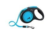 Psy - Flexi New NEON M leash 5 m 25 kg black / neon blue - H7829L