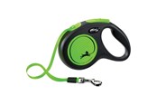 Psy - Flexi New NEON leash M 5M 25KG black/neon green - H7829G