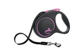 Psy - Flexi Black Design L leash 5 m 50 kg pink - H78016P
