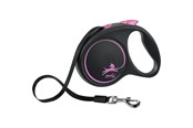 Psy - Flexi Black Design M leash 5 m 25 kg pink - H78015P