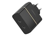 Telefon - Adapter i Ładowarka - OtterBox EU Wall Charger 50W - 1X USB-C 30W + 1X USB-C 20W USB-PD - black - 78-52724