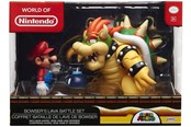 Zestawy do zabawy - Jakks Super Mario 4 Inch Mario vs. Bowser Figure Set - 64512-4L