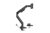 Uchwyt na monitor - DUTZO Uchwyt do monitora na 1 monitor (do 49") - Heavy Duty z portami USB A i C - Czarny - MMAHDB-1