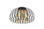 Lampy - EGLO ENCINITOS oprawa sufitowa, czarny, złoty - 99664