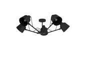 Lampy - EGLO BASURTU oprawa sufitowa, czarny - 99667