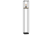 Lampy - EGLO LIBERTAD oprawa podłogowa, czarny, brązowy - 99798