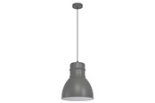Lampy - EGLO EBURY oprawa wisząca, szary, biały - 43622
