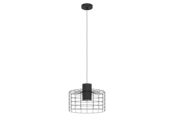 Lampy - EGLO MILLIGAN oprawa wisząca, czarny, biały - 43627