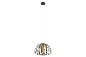 Lampy - EGLO ENCINITOS oprawa wisząca, czarny, złoty - 99666