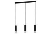 Lampy - EGLO BUTRANO oprawa wisząca, czarny, srebrny - 99698