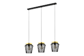 Lampy - EGLO ESCANDIDOS oprawa wisząca, czarny, złoty - 99807