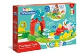 Zabawki dla niemowlat - Clementoni Animals Farm Interactive Train - 17391